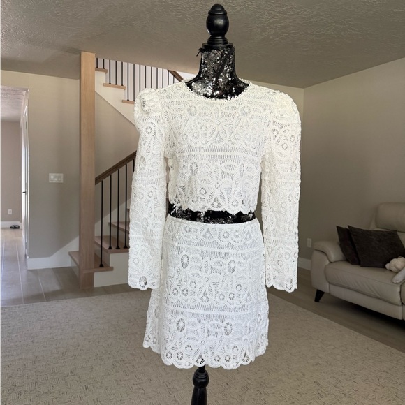 Anthropology SAYLOR White Lace set top & skirt - Picture 2 of 15